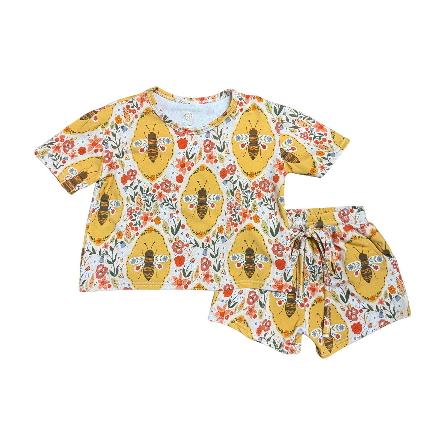 Busy Bees Bamboo Slouchy Set