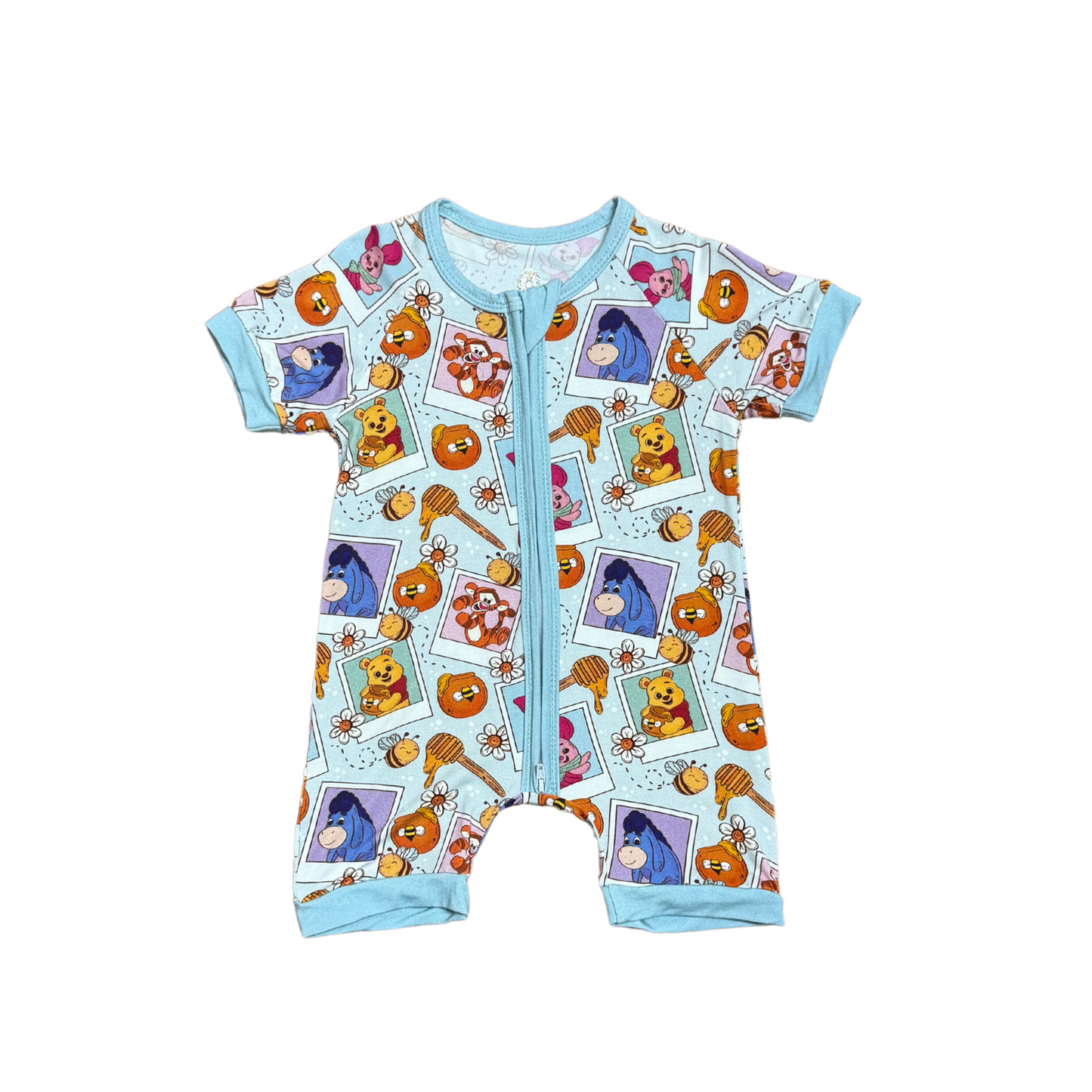 Picture Frame Pooh Bamboo Short Romper