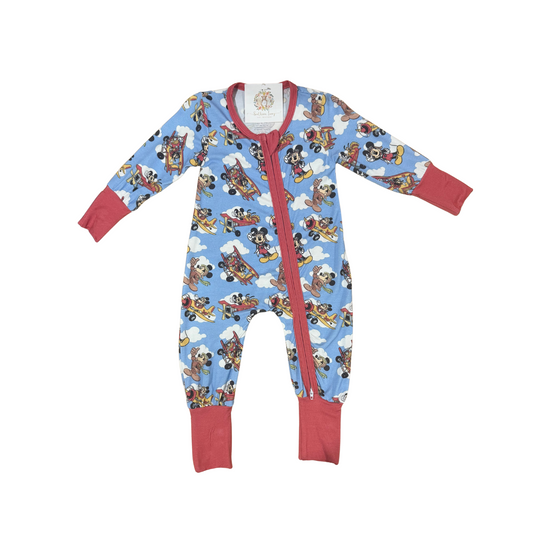 In Flight with Mickey Bamboo Romper
