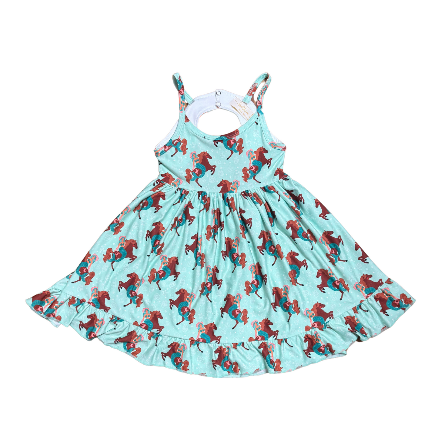 Mermaid Cowgirl Twirl Dress