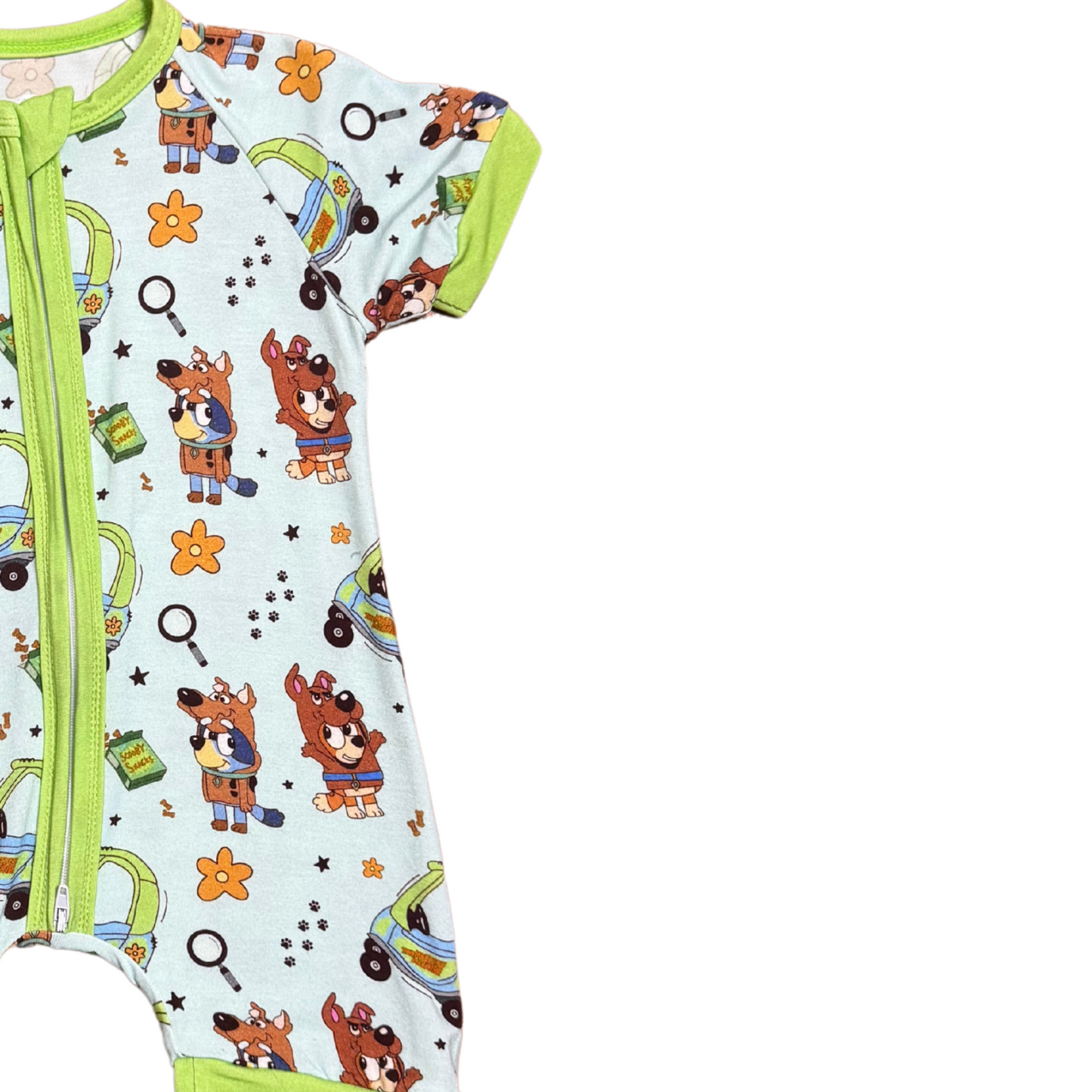 Bluey Scooby Who? Bamboo Short Romper
