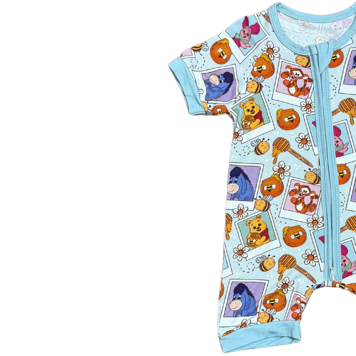 Picture Frame Pooh Bamboo Short Romper