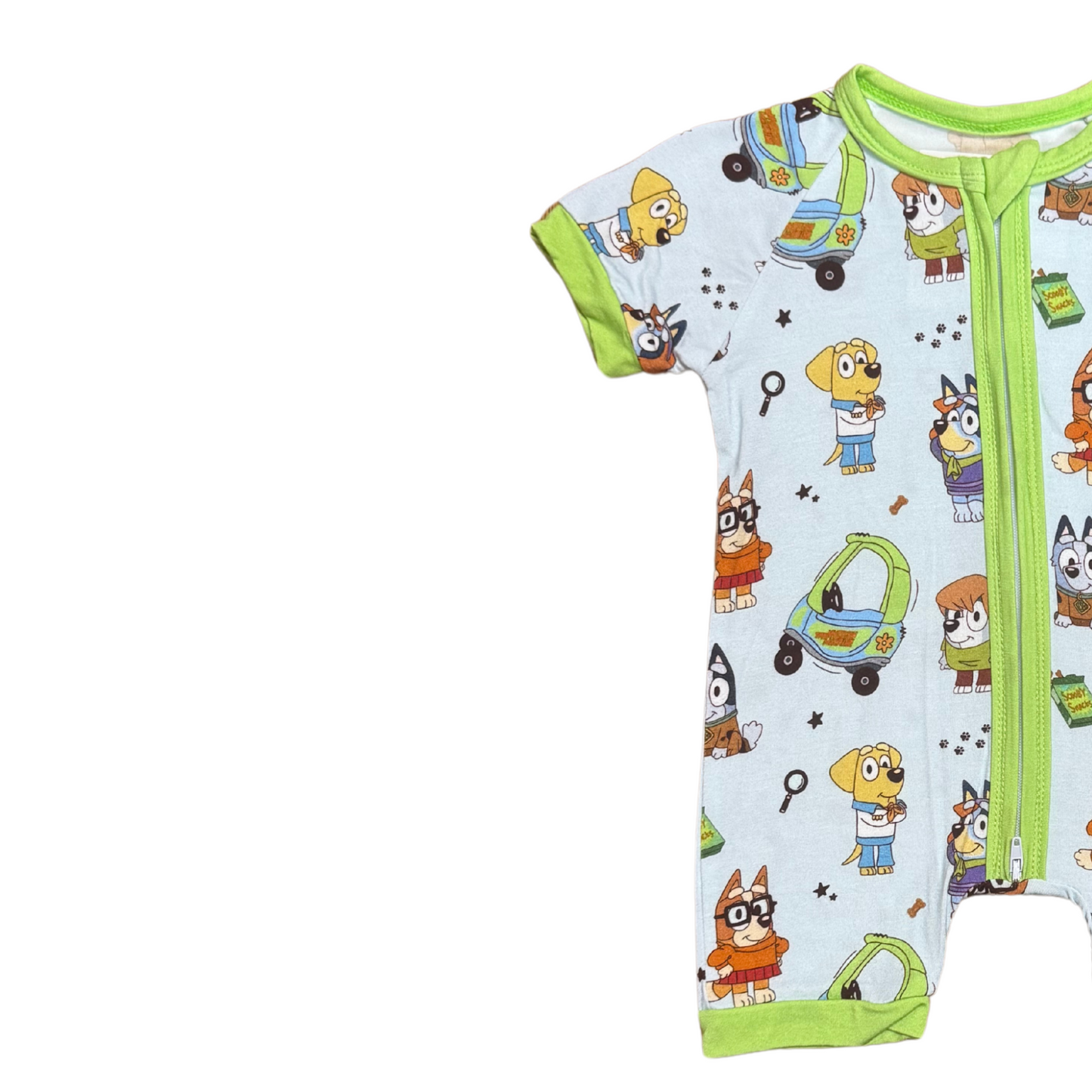 Bluey Dooby Doo Bamboo Short Romper