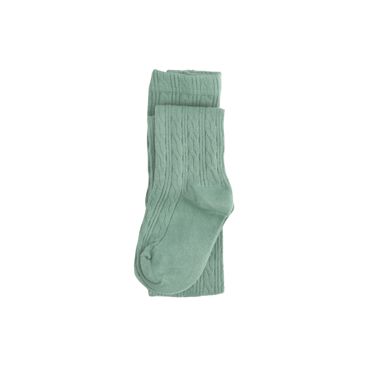 Spearmint Cable Knit Tights