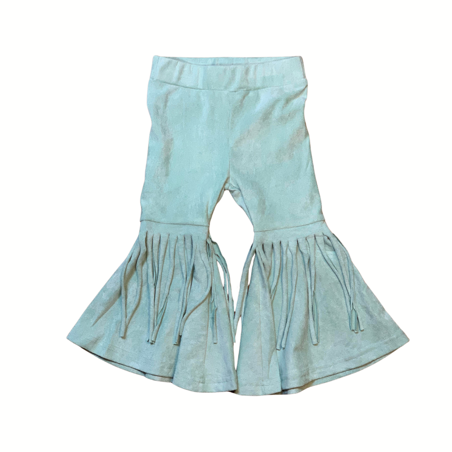 Aqua Fringe Bell Bottoms