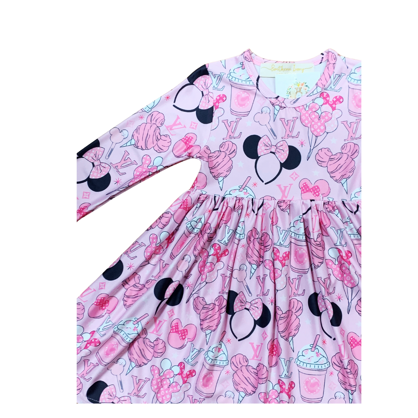 Boujee Minnie Mouse Twirl Dress