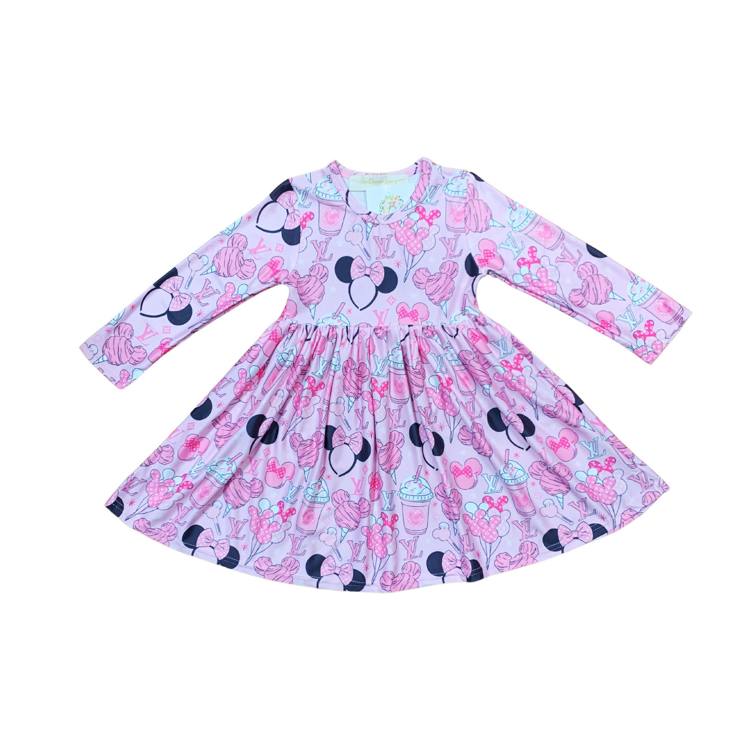 Boujee Minnie Mouse Twirl Dress