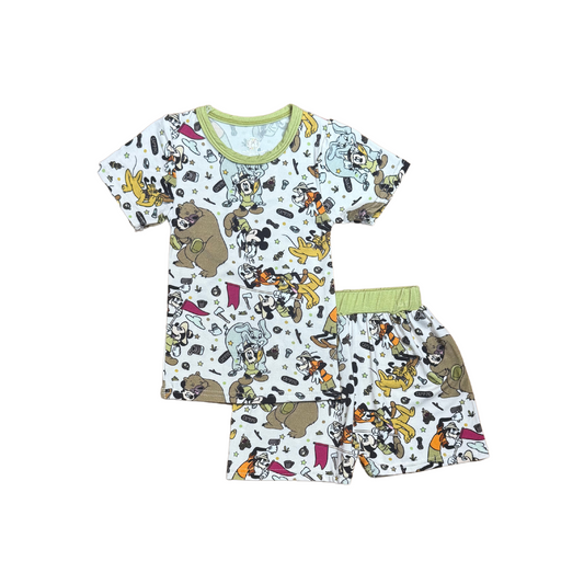 Mickey Safari Bamboo Two Piece Set