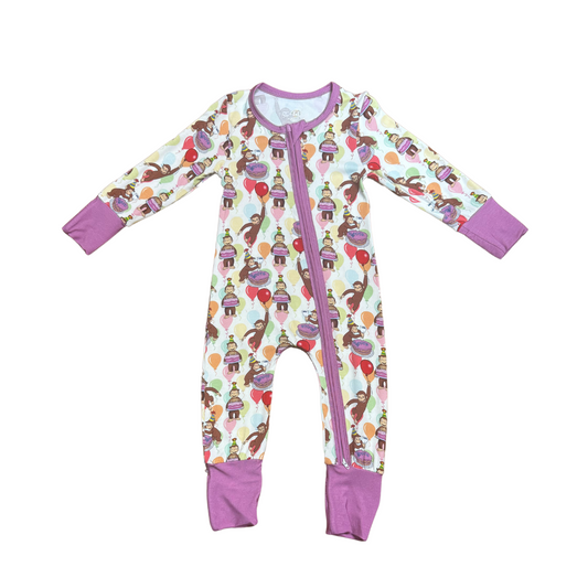 Happy Birthday George Bamboo Romper