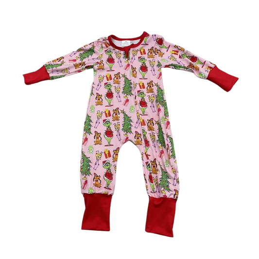 A Grinchy Christmas Romper